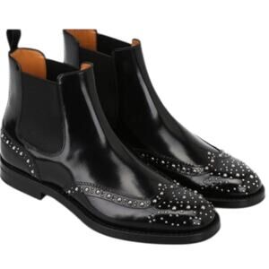 Church’s Artisanal Ketsby Met Studded Black Chelsea Boot- size EU 35